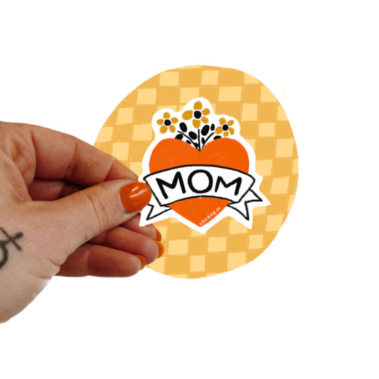 MOM HEART Sticker