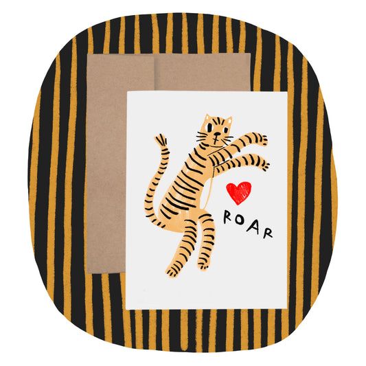 TIGER'S ROAR Greeting Card
