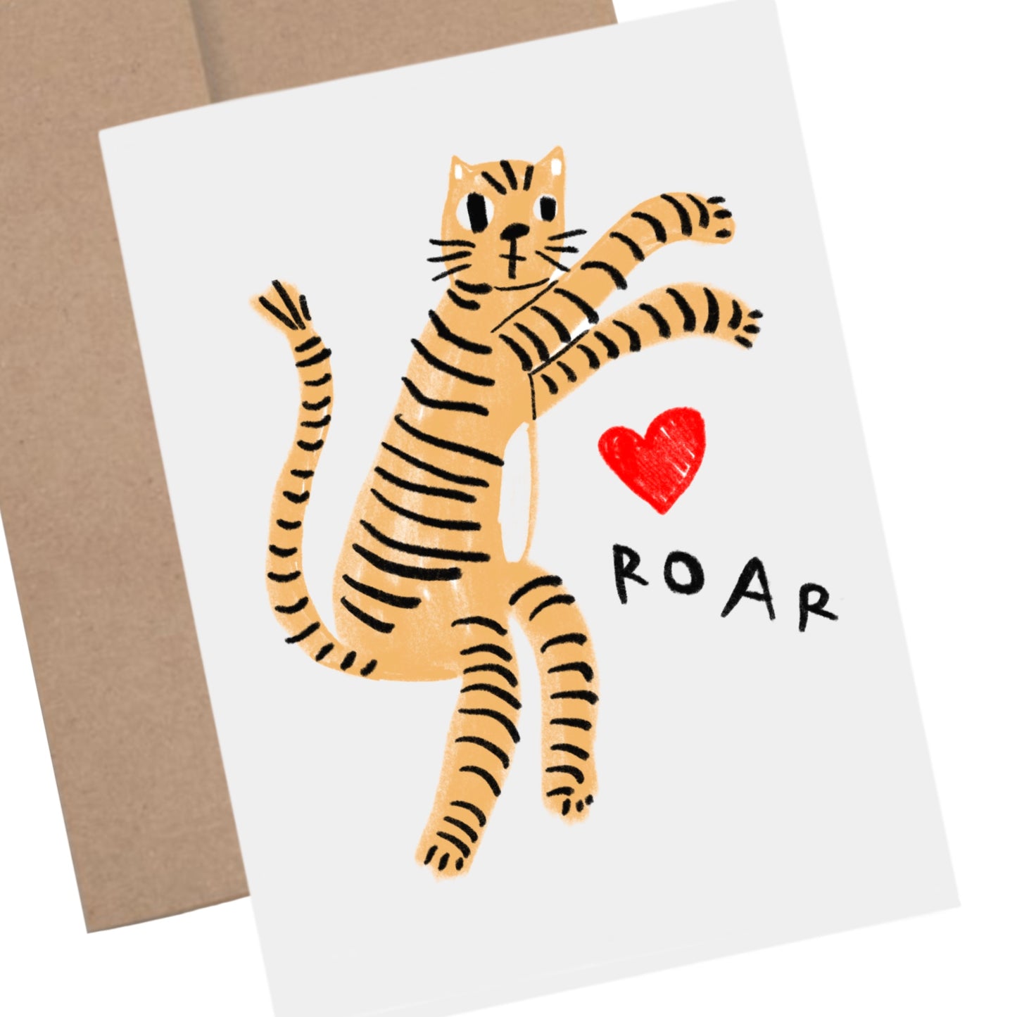 TIGER'S ROAR Greeting Card