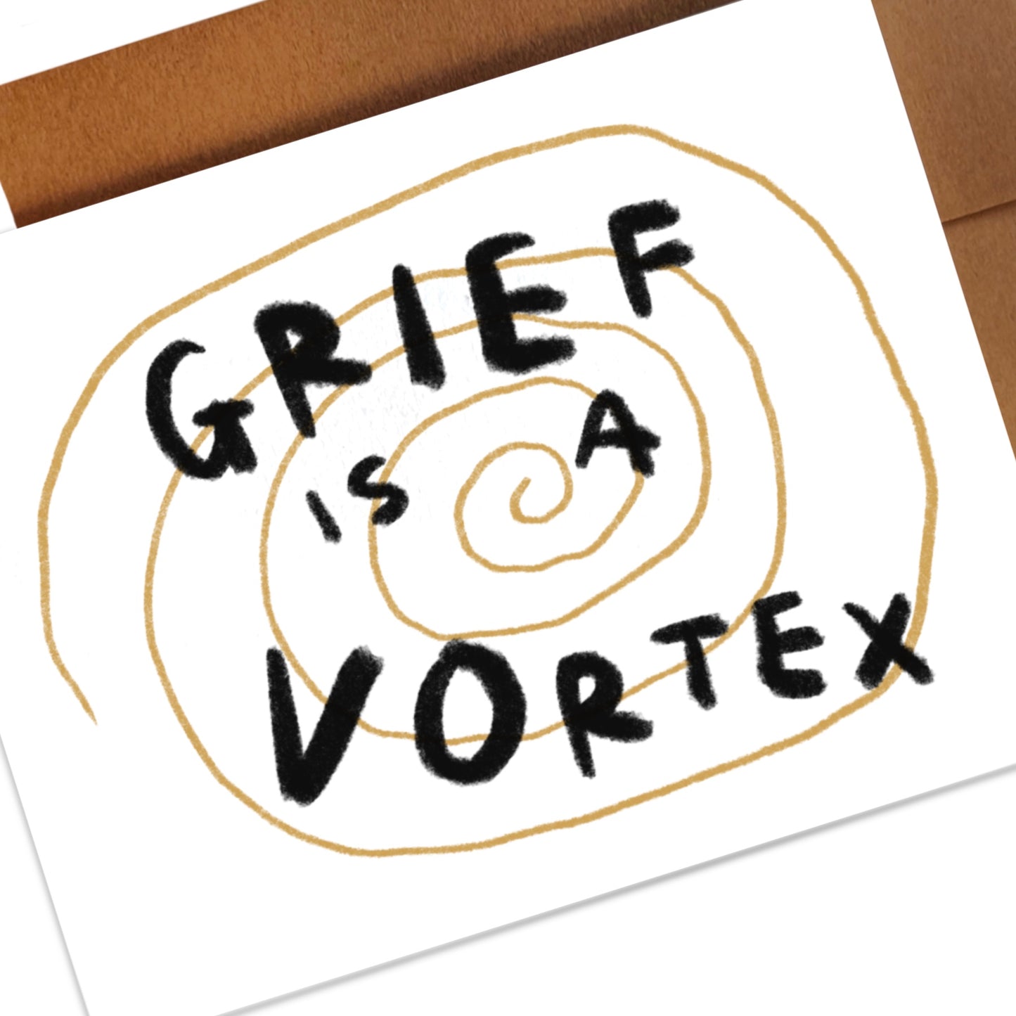 GRIEF IS A VORTEX card ~ Amy Lin X Rani Ban
