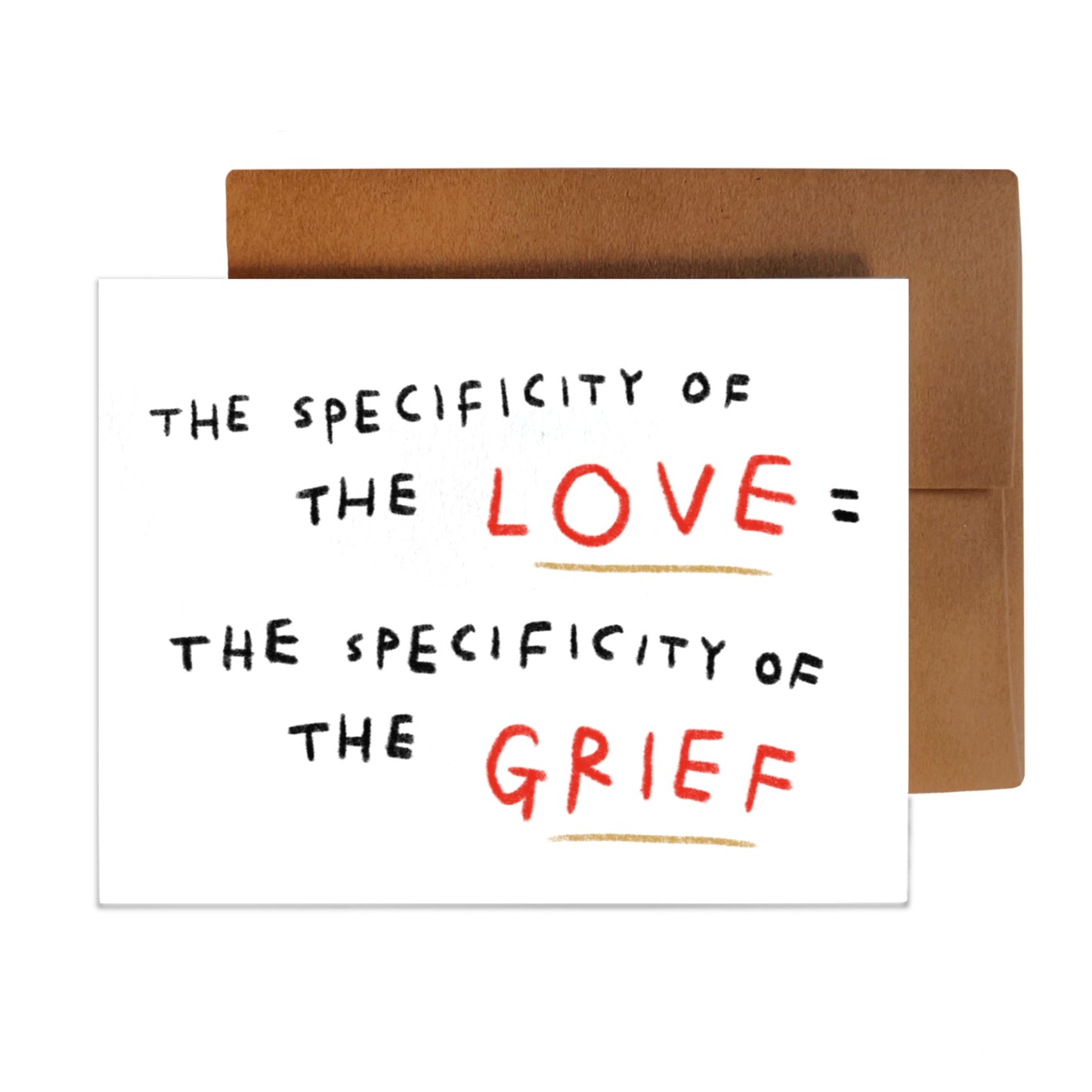 THE SPECIFICITY OF THE LOVE card ~ Amy Lin X Rani Ban