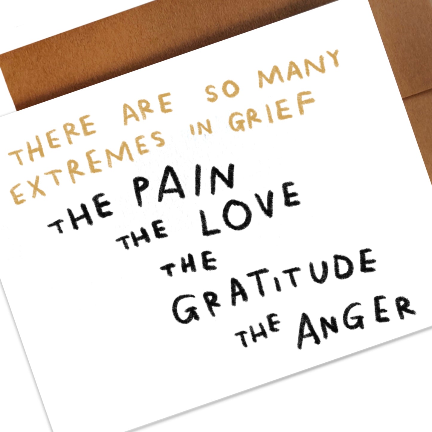 THERE ARE SO MANY EXTREMES IN GRIEF card ~ Amy Lin X Rani Ban