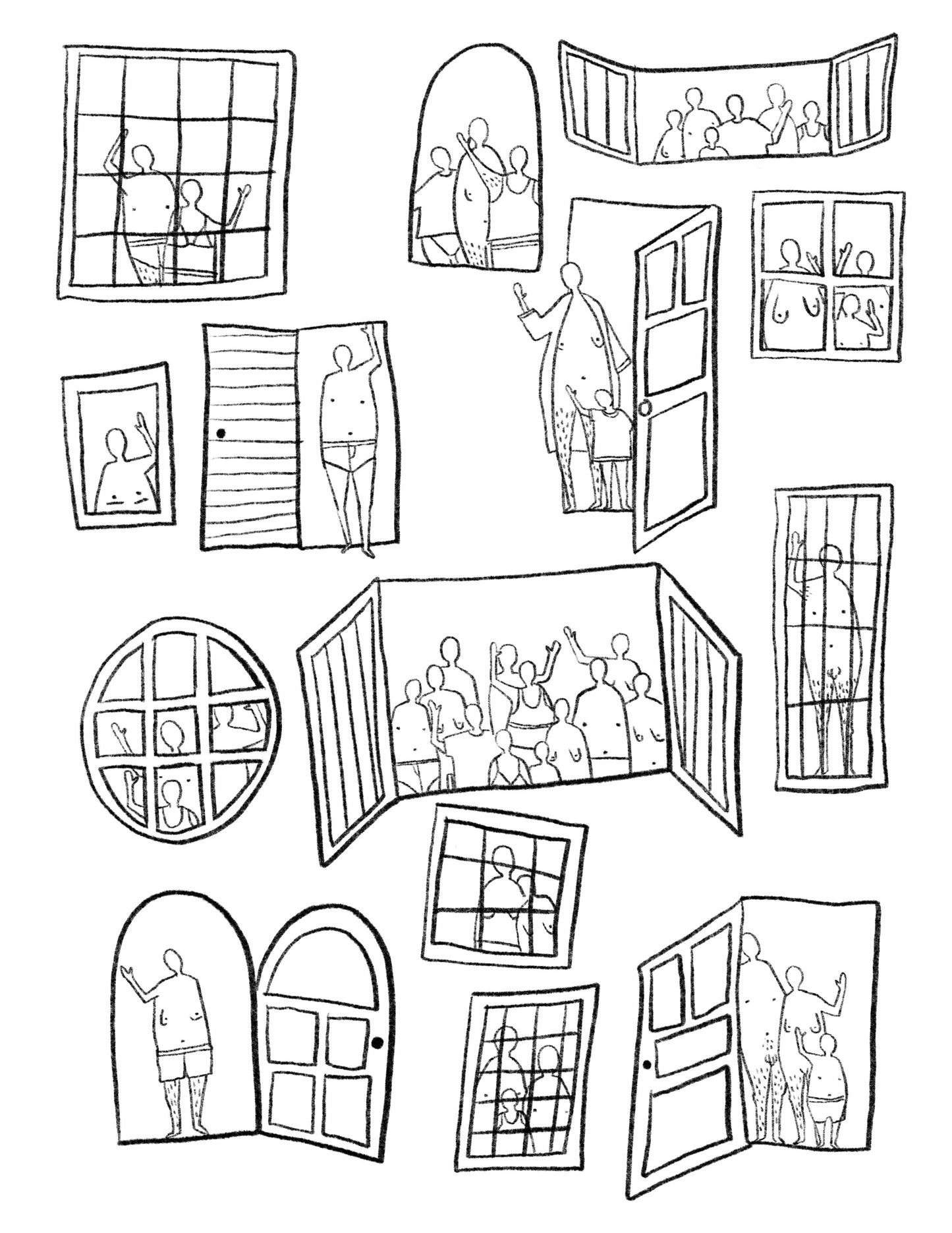 (Print at home) BUTTS & OTHER THINGS* TO COLOR ~ COLORING BOOK
