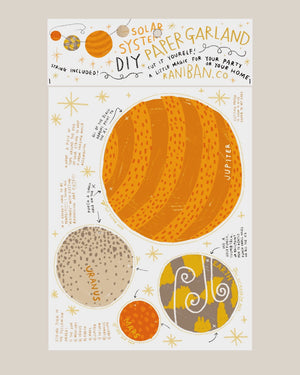 Solar System DIY Paper Garland